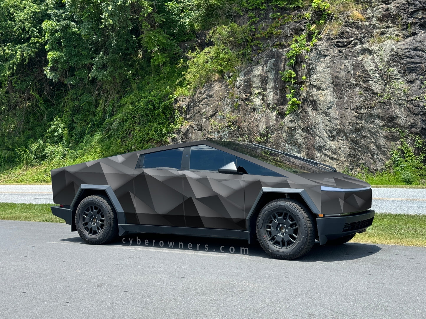 Cyber Mountains Cybertruck Wrap