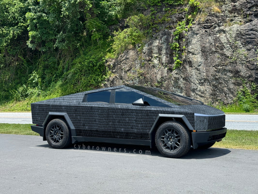 Metal dragon scales Cybertruck wrap