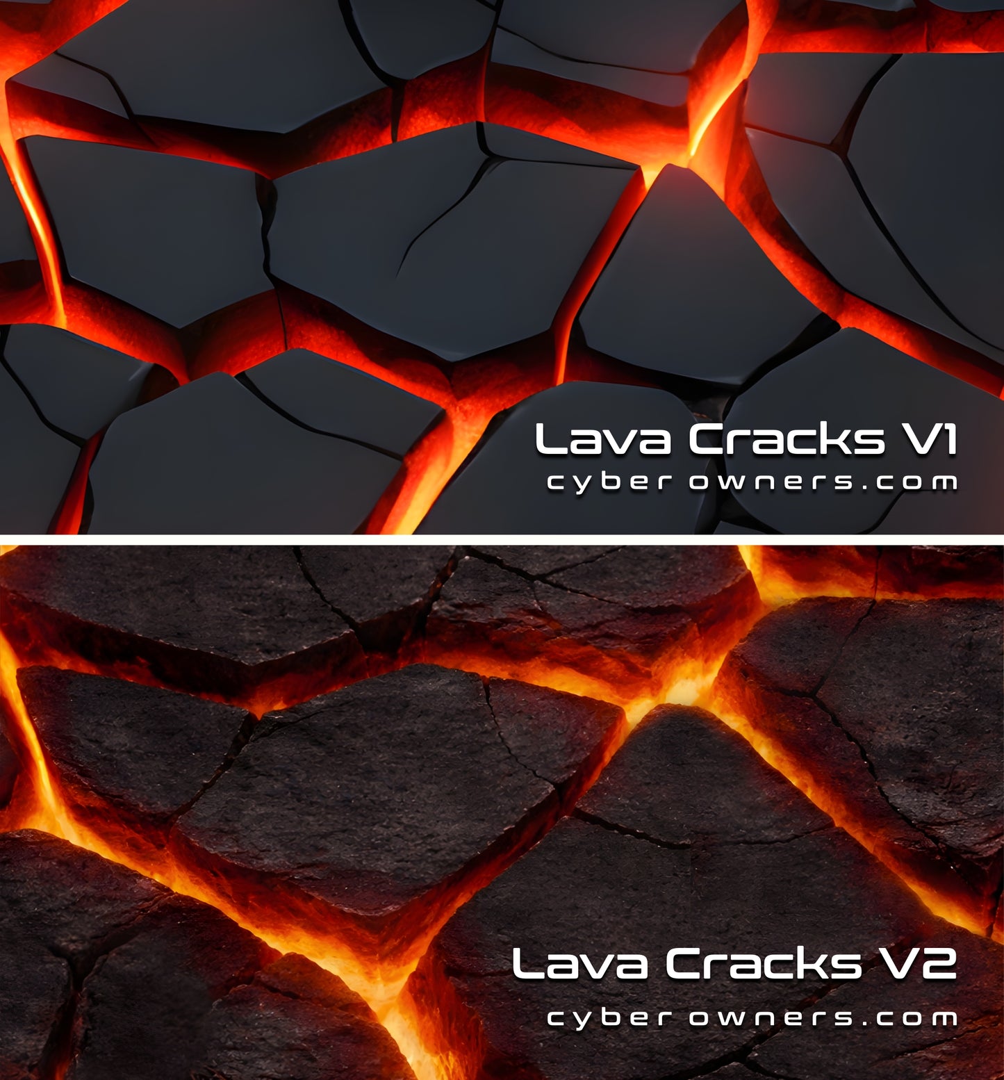 Volcano lava cracks V2 magma Cybertruck wrap