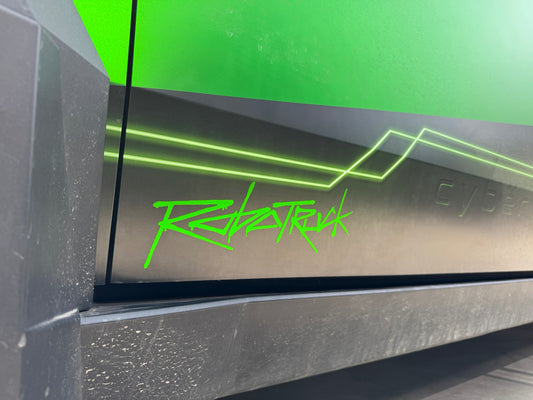 Robotruck Robotaxi Cybertruck vinyl sticker